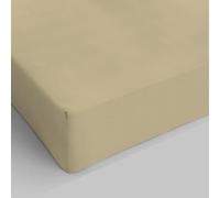 Italian Bed Linen Max Color Drap-Housse, 100 % Coton, Tourterelle, 1 Place et demie