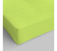 Italian Bed Linen Max Color Drap-Housse, Vert Acid, 2 Places Maxi