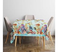 Italian Bed Linen Nappe Anti-Taches au Panama 100% Coton, Corallo, 150x180 cm