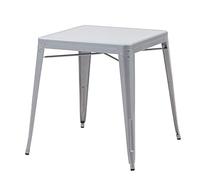 Italian Concept Best Contract Table empilable en Aluminium laqué, Gris, Unique