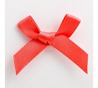 Italian Options Lot de 100 nœuds en satin - 3 cm de large - Corail