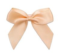 Italian Options Lot de 12 nœuds en Ruban de Satin Autocollants, Largeur du nœud : 5 cm, Couleur pêche