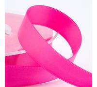 Italian Options Rouleau de ruban de satin Rose vif 10 mm x 25 m