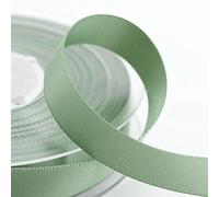 Italian Options Rouleau de ruban de satin Vert sauge 16 mm x 25 m