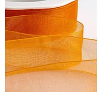 Italian Options Rouleau de ruban en mousseline de soie, 38 mm x 20 m, orange