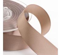 Italian Options Ruban de satin Taupe 25 mm x 25 m