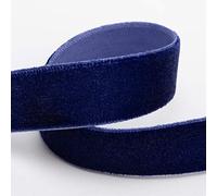 Italian Options Ruban de velours 16 mm x 10 m - Bleu marine