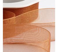 Italian Options Ruban en Organza 25 mm x 20 m - Abricot Spice