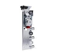 ITALIANA FERRAMENTA Libra H3 Colgador Oculto Regulable pour Cuisine et Salle de Bain Finition Zinc Main Gauche Set de 100