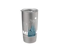 Italie et City Trip à Milan Gobelet isotherme en acier inoxydable double paroi