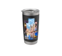 Italie et City Trip à Milan Gobelet isotherme en acier inoxydable double paroi