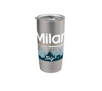 Italie et City Trip à Milan Gobelet isotherme en acier inoxydable double paroi