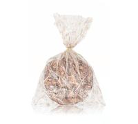 Italpak Lot de 50 sachets transparents pour bonbons, biscuits, 35 x 50 cm, dorés