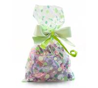 Italpak Sac Bonbons, Sachets Transparents pour Les Aliments, Vert, 50 pièces, 10x20cm
