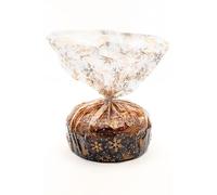 Italpak Sachets Transparents pour les Aliments Noël, Sachets Bonbon, Doré/Blanc, 50 pièces, 35x50cm