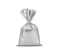 Italpak Sacs Cadeaux Métallisées patiné, Argent, 50 pièces, 35x50 cm