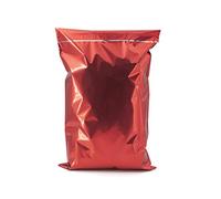 Italpak Sacs Cadeaux Métallisées Patiné Auto-adhésifs, 50 Pièces, Rouge, 20x32+4 cm