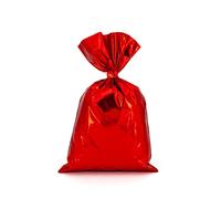 Italpak Sacs Cadeaux Métallisées patiné, Rouge, 50 pièces, 20x35 cm