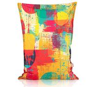 Italpouf Pouf Poire XL, Coussin Géant, Intérieur et Extérieur, Adultes et Enfants, Remplissage Billes Polystyrène, Housse Amovible, Imperméable, Lavable, Fresh, 115x90 cm