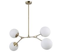 Italux Caserta Plafonnier moderne à suspension globe à 4 lumières, E14