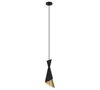Italux Malia - Suspension moderne à suspendre noir, or 1 lumière, E27