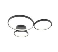 Italux Maver plafonnier LED rond - Noir