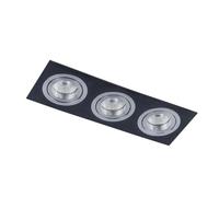 Italux Spot plafond 3 lampes - Noir