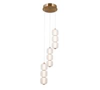 Italux Suspension 3 globes LED - Or