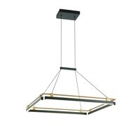 Italux Suspension LED carrée Merlot - Noir