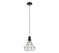 Italux Synthia suspension industrielle noire Ø21 cm E27