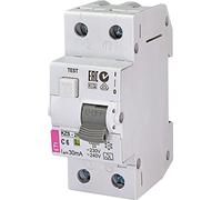 Italweber 2173222 Courbe C Interrupteur Différentiel avec protection contre le surcourant, 10A, 30 mA, 1 pôle neutre