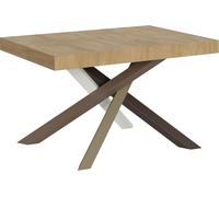 ITAMOBY - Table extensible 140/400x90 cm Volantis Premium chêne nature pieds multicolore 4/C