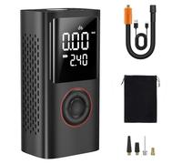 Itharon Gonfleur Pneus Voiture Sans Fil - Compresseur à Air Portatif 150 PSI avec Arrêt Automatique, Batterie 4000 mAh, Écran Numérique, Modes Auto/Vélo/Balle, Inclut Adaptateurs de Valve