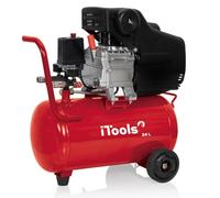 ITOOLS - Compresseur d'air 24L 8 bar 2CV 1.5KW 115 PSI Débit d'air max : 206 L/min 19.9Kg