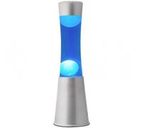 Itotal - Lava Lamp 40 Cm - Silver Base, Blue Liquid And White Wax (Xl