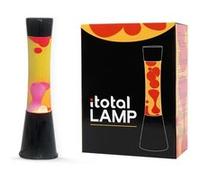 XL1759 Lampe à Lave 40 cm avec Base Noire, Liquide Jaune et Cire Rouge
