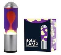 ITotal XL2197 Lampe à Lave avec Base Argentée, Liquide Violet et Cire Jaune Violet