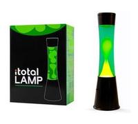 ITotal XL2345 Lampe à Lave 40 cm avec Base Noire, Liquide Vert et Cire Jaune Multicolore
