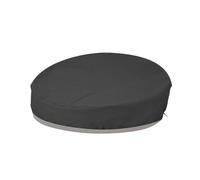 ITRHJTGP Housse Salon de Jardin Exterieur Lounge Sofa Cover Round Patio Daybed Cover Black Oxford Waterproof Round Rattan Garden Furniture Cover(228x83cm)