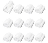 ITROLLE Lot de 12 clips muraux en maille pour panneau en maille Blanc