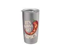 It's Gonna Get Spicy Jeux de mots thermiques hilarants - Gobelet isotherme en acier inoxydable double paroi