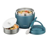 Itslife Boîte Alimentaire Isotherme, 970ml Boite Isotherme Repas Chaud, Lunch Box Isotherme avec Cuillère, Thermos Alimentaire Chaud en Acier Inoxydable, Thermos Isotherme pour Ecole Bureau, Bleu Lac
