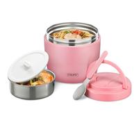 Itslife Boîte Alimentaire Isotherme, 970ml Boite Isotherme Repas Chaud, Lunch Box Isotherme avec Cuillère, Thermos Alimentaire Chaud en Acier Inoxydable, Thermos Isotherme pour Ecole Bureau, Rose