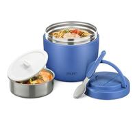 Itslife Boîte Alimentaire Isotherme, 970ml Boite Isotherme Repas Chaud, Lunch Box Isotherme avec Cuillère, Thermos Alimentaire Chaud en Acier Inoxydable, Thermos Isotherme pour Ecole Bureau, Bleu