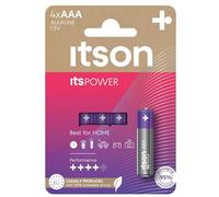 ITSON Piles alcalines LR03/AAA ItsPOWER 1,5 V – Pack de 4