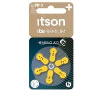 ITSON Blister de 6 Piles Auditives Zinc-Air Hearing aid PR10/PR230L ItsPREMIUM