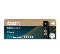 ITSON Boîte de 10 Piles Alcalines LR6/AA 1,5V itsPREMIUM