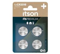 ITSON, CR2016 Battery, 3V, Coin Lithium Battery, Pack of 4
