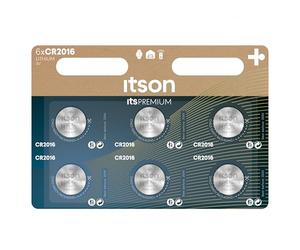 ITSON, CR2016 Battery, 3V, Coin Lithium Battery, Pack of 6