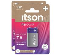 ITSON Lot de 2 x 1 Pile Alcaline 9V/6LR61 ItsPOWER
